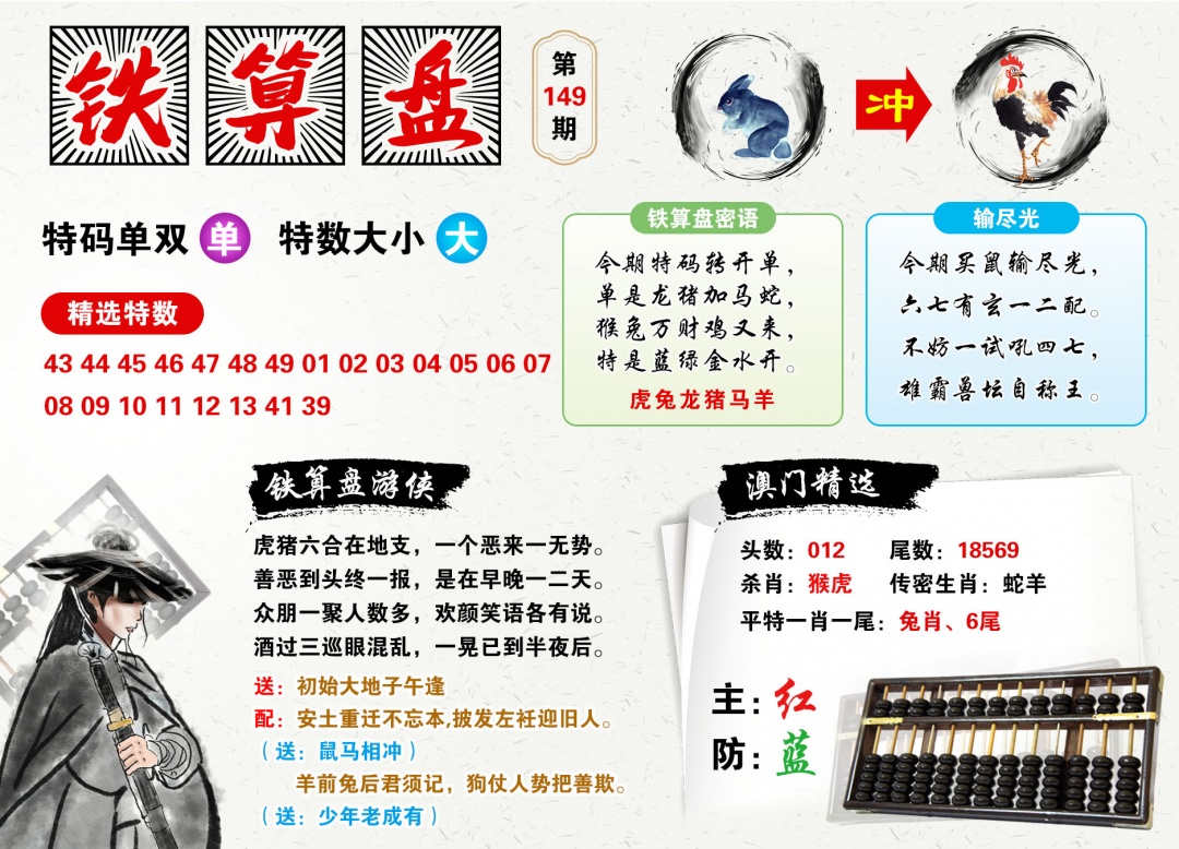 2026149铁算盘预测